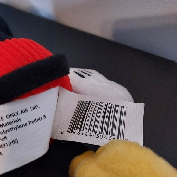 Disney Mickey Mouse Stuffed Animal Stuffed With Beanies 9in - Picture 4 of 6
